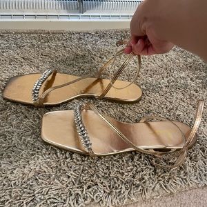 Brand new never worn lulus sandals